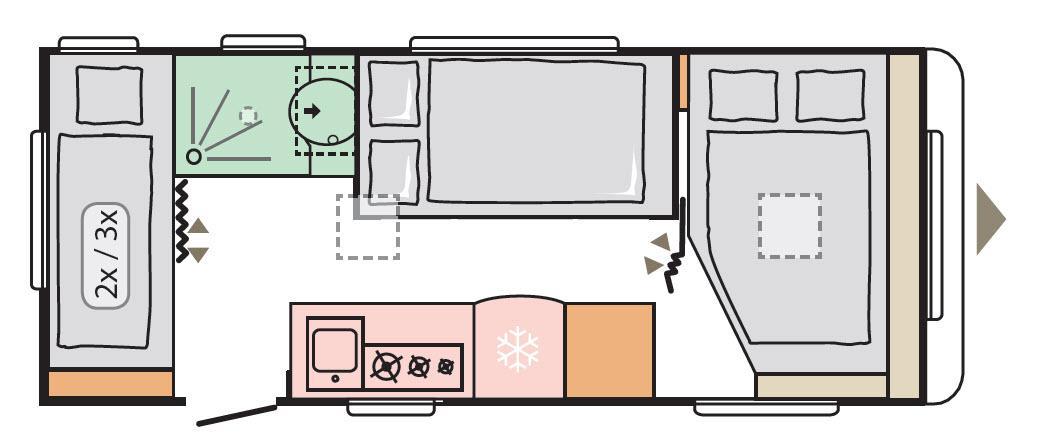 Adria Altea 542 PK, 2-er Kajütenbett | mobil center dahinden ag